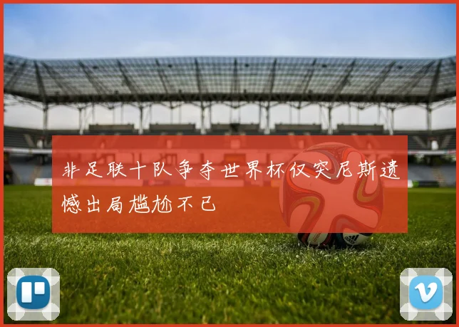 非足联十队争夺世界杯仅突尼斯遗憾出局尴尬不已